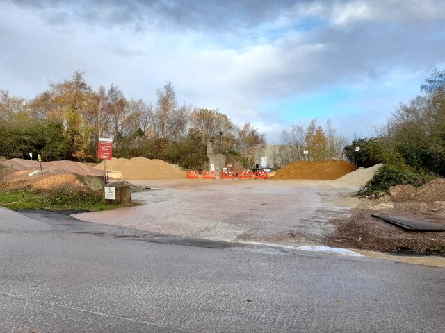 Readymix Aggregate Stocking Area © Ian Calderwood cc-by-sa/2.0 ...