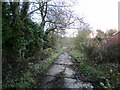 Track  between  houses  to  fields  South  Cave