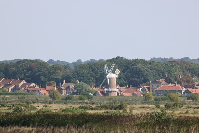 Cley next the Sea from the path from Blakeney, Norfolk