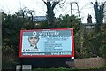 Advertising hoarding on Cambridge Road, Hitchin