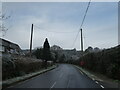 Looking from The Cricketers up the road to Stoner Hill