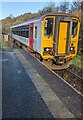 153914 leaving Rogerstone station, Newport