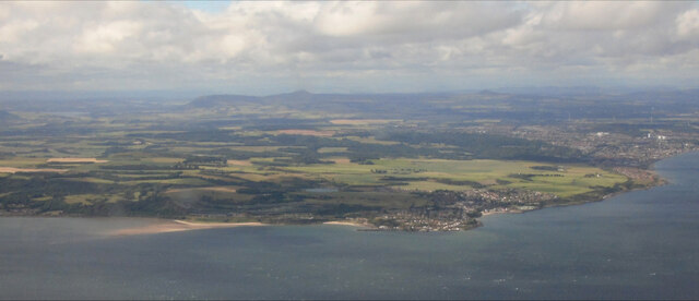 The south Fife coast from the air