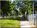 Footpath alongside Pershore Road, Highgate