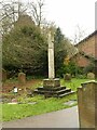 Cross in the churchyard, Huntington All Saints