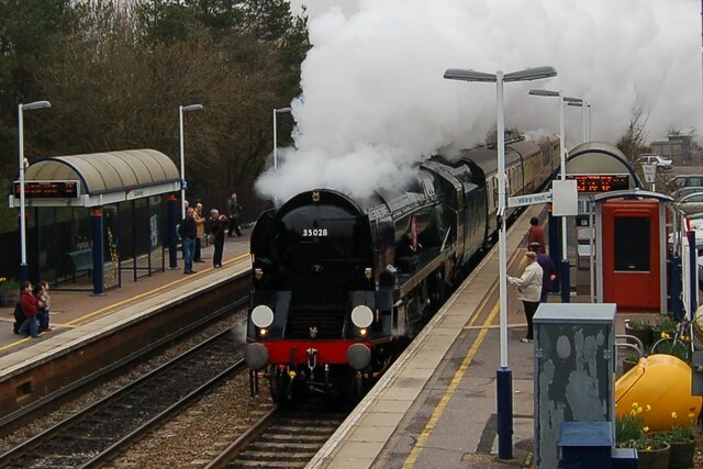 Steam railtour at Grateley