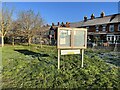 Noticeboard at east end of Coton Fields Allotments