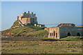 NU1341 : Lindisfarne Castle and Limekiln by Ian Capper