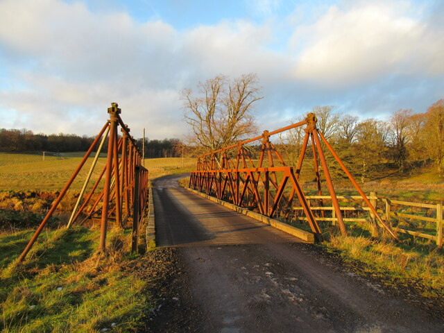 Rusty bridge over the Douglas Water