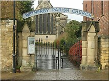 SE4048 : Wetherby Parish Church gateway, North Street by Alan Murray-Rust