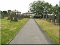 All Saints, Halifax - churchyard path