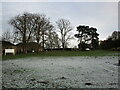 Frost covered lawn, Brooksby Melton College