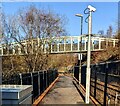 Exit path from Ebbw Vale Parkway station