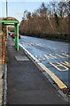 Green bus shelter, High Street, Crosskeys