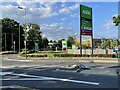 Looking into Asda car park