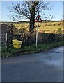 Yellow grit/salt box, St Arvans, Monmouthshire