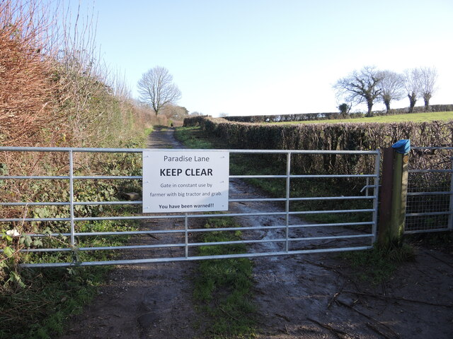 The problems of Paradise Lane © Neil Owen :: Geograph Britain and Ireland