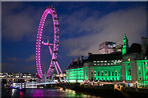 TQ3079 : London Eye and County Hall by Mark Anderson