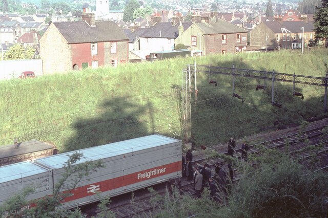 The freight train derailment in Berkhamsted