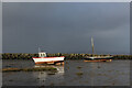 SD4364 : Boats Stranded on Mudflats, Morecambe by Chris Heaton