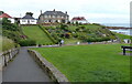 Path and green space at Crail