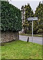 Direction sign 3 miles from Cromhall,  South Gloucestershire