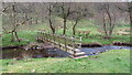 Footbridge over Sabden Brook below Hodgeon Stone Plantation