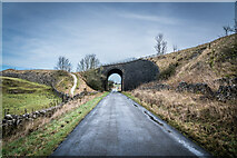 SK1265 : Old railway bridge now carries the High Peak Trail / Midshires Way by Brian Deegan