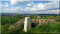 Hoylandswaine trig point and view over Penistone