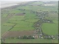 SE along marsh grazing land at Theddlethorpe St. Helen: aerial 2022