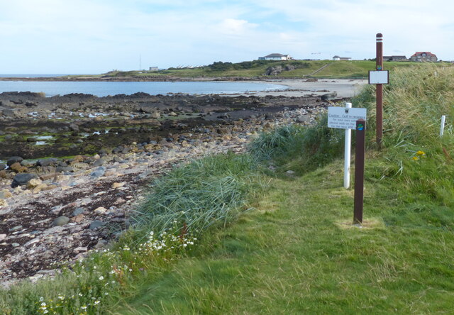 Fife Coastal Path at the Balcomie Golf... © Mat Fascione :: Geograph ...