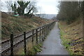 Cycle path and railway south of Forge Side Road