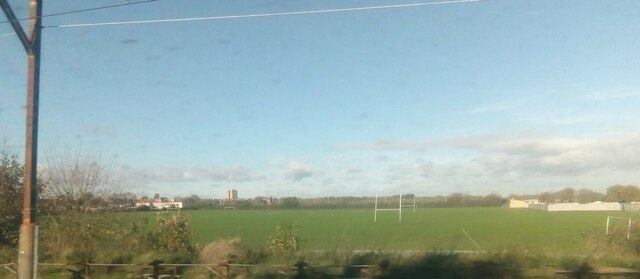 Westland's Playing Fields, from the railway