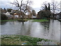 High water in the pond