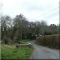 Bridge parapet, minor stream, Northleigh