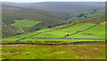 Stone barn & pastures by Stonesdale Lane from Blackmoor House