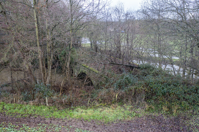 Disused railway bridge over Cound Brook