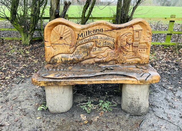 Sculptured bench