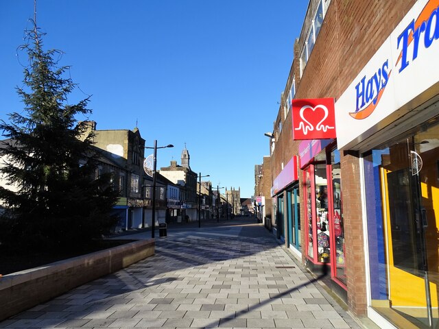 View along Middle Street in Consett