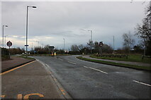 TL2044 : Roundabout at the end of Chambers Way, Biggleswade by David Howard