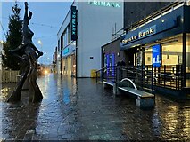 H4572 : Wet outside Danske Bank, Omagh by Kenneth  Allen