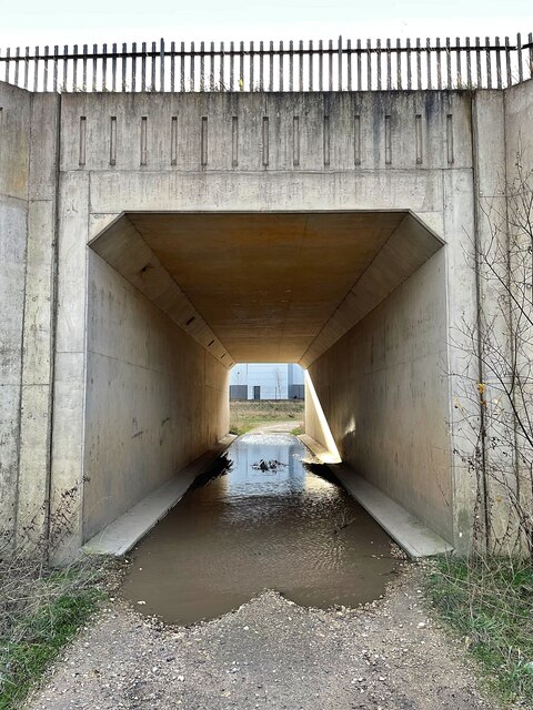 Flooded underpass