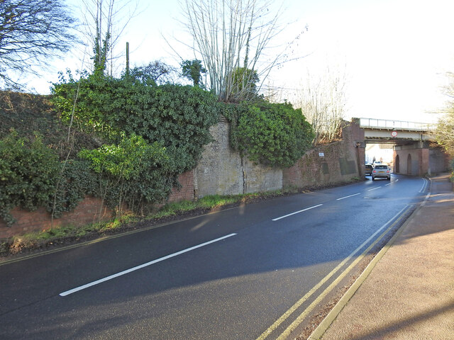 Railway bridge abutment at Halesworth