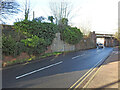 Railway bridge abutment at Halesworth