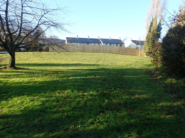 Completed embankment and fencing behind... © Eric Jones :: Geograph ...