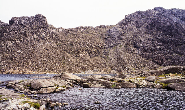 Rockiness across Loch Coir' a' Ghrunnda