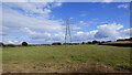 SO6041 : Electricity Pylon near Stoke Edith by Sandy Gerrard