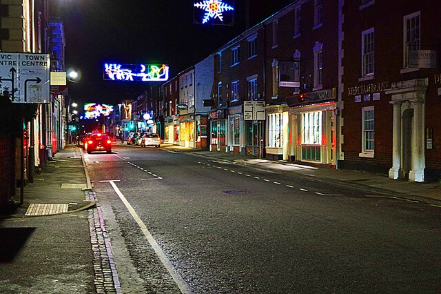 Christmas Lights 2022 - York Street, Stourport-on-Severn, Worcs