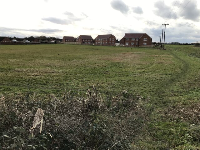 Development land and new housing in Wisbech St Mary