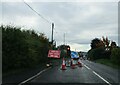 Roadworks  on  Lennel  Road  entering  Coldstream